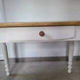 Old dining table Parisian farm kitchen occasional vintage Parisian office