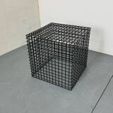 Table d'appoint cubiste moderniste en acier, années 1980