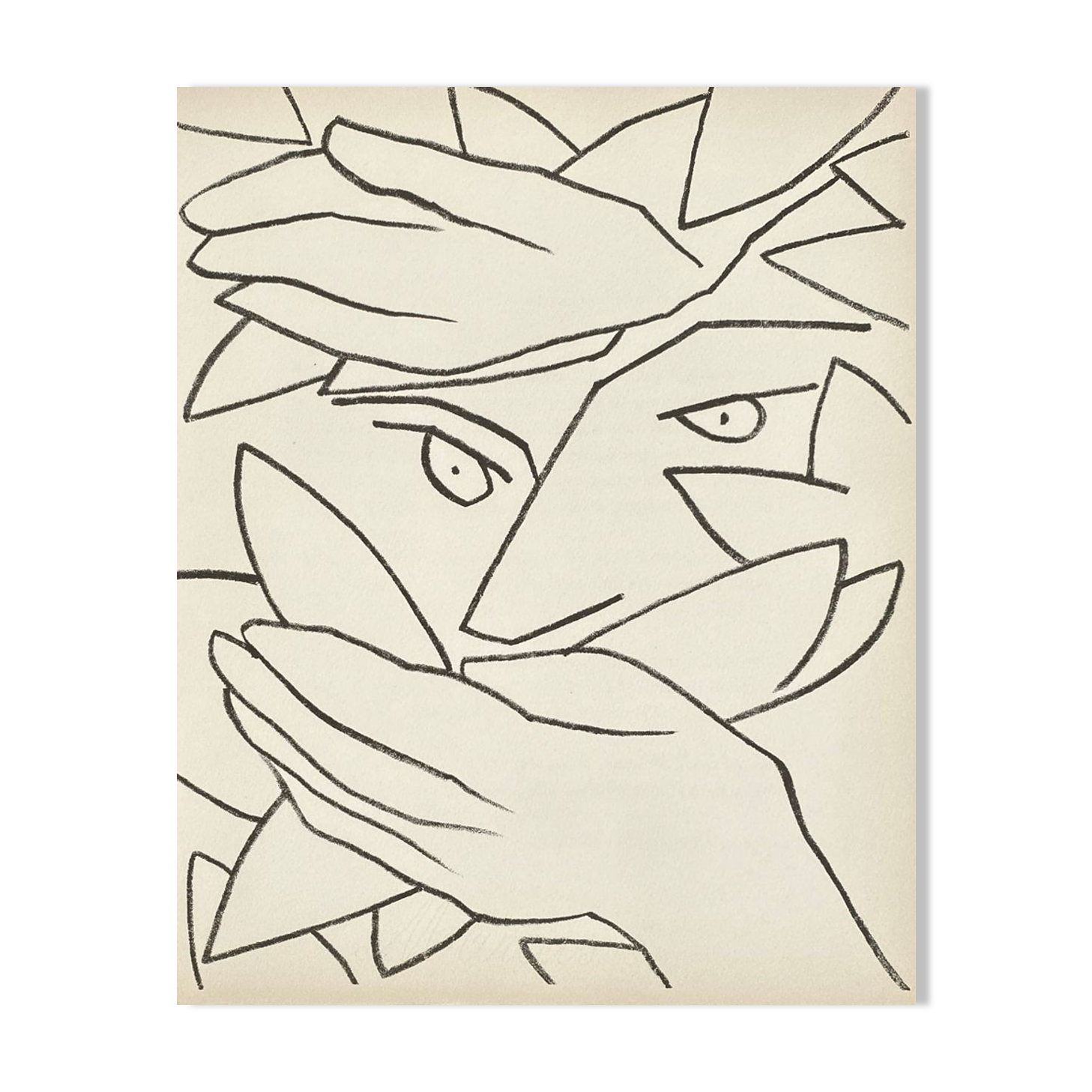 Françoise gilot pages d'amour lithograph 1951