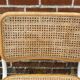 Chaise Cesca modèle b32 en blanc et bois par Marcel Breuer
