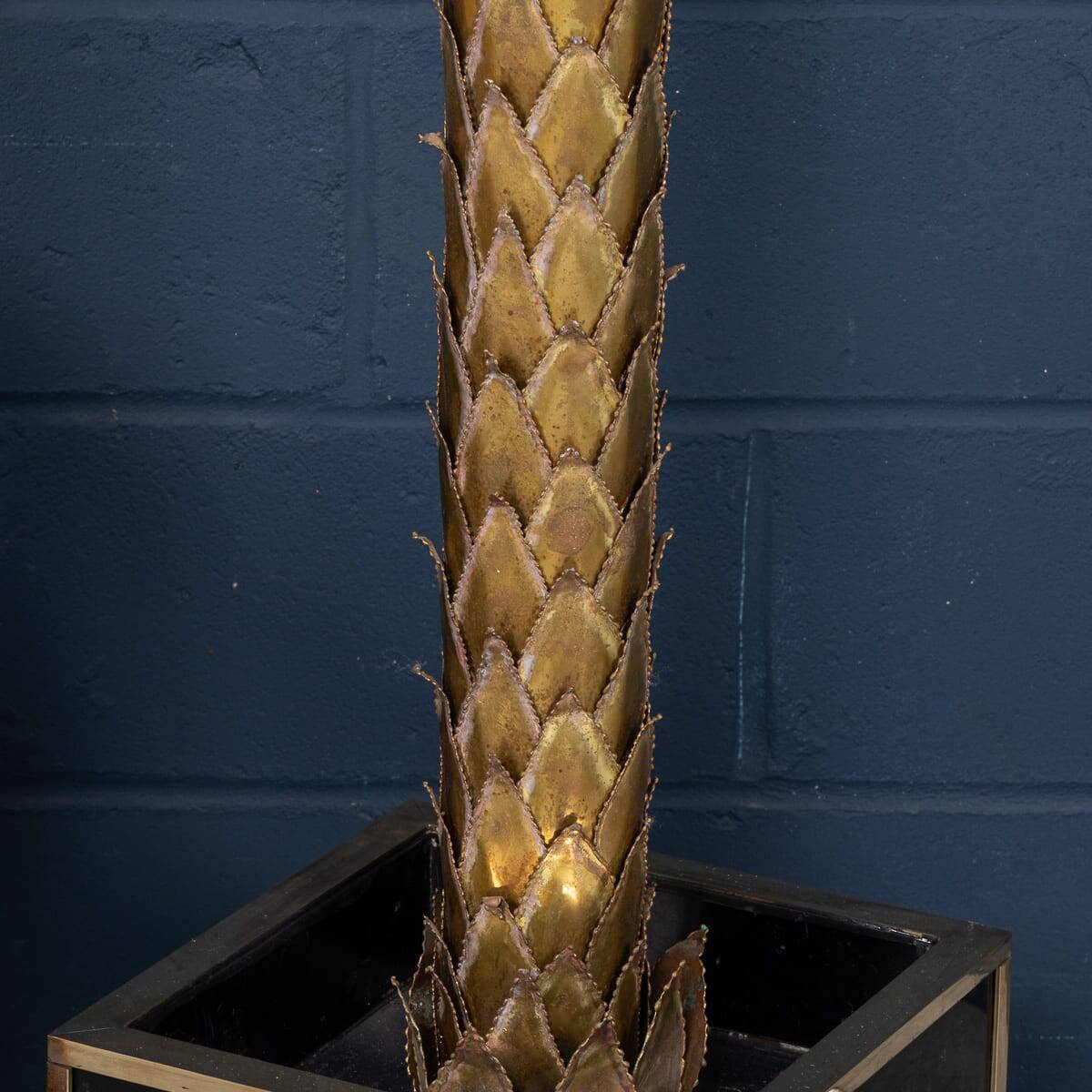Lampadaire en palmier francaise du xxe siecle, christian techoueyres pour maison jansen
