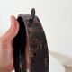 Brutalist antique mirror in wrought iron DLG Jean Touret