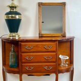 Vintage black and brass living room lamp