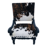 Fauteuil en peau de vache