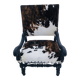 Cowhide armchair