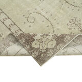 Handwoven contemporary anatolian beige carpet 170 cm x 277 cm