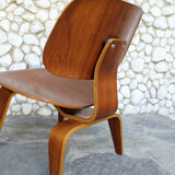 LCW Lounge Chair Walnut by Charles and Ray Eames for Evans / Herman Miller, 1948-49