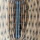 Old rattan and metal basket