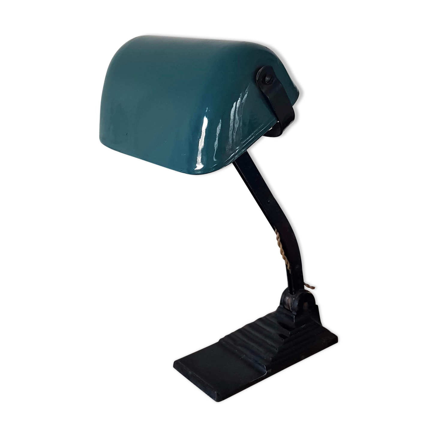 So-called banker office lamp signed ERPE