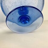 16 sangria serving glasses, Biot blue bubble glass