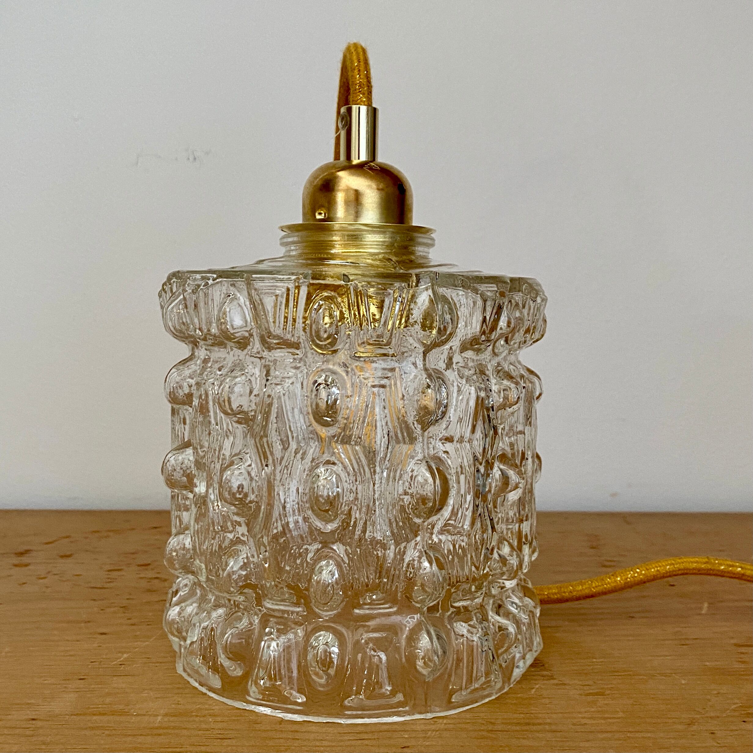 Vintage glass tulip walker