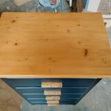 Chiffonnier /commode 5 tiroirs pieds compas