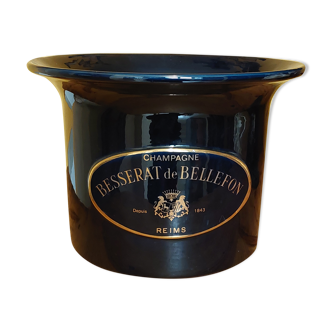 Navy blue ceramic refresher stamped