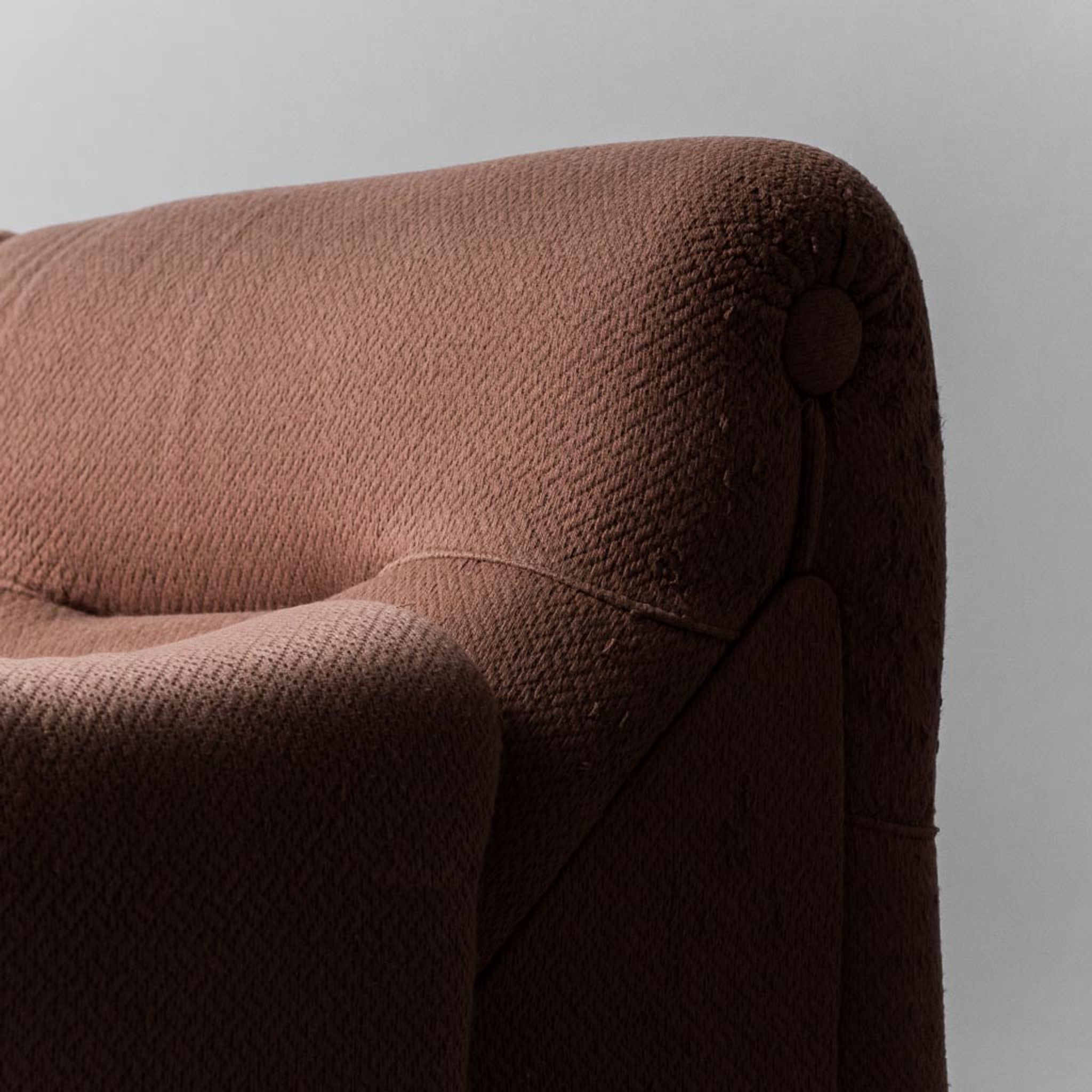 Canapé 7 modules tissu marron Rezia