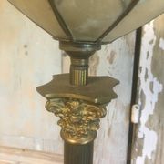 Lampe en bronze et nacre