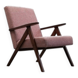 Mid Century Easy Chair Model B - 310 Var in Pink Boucle