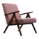 Mid Century Easy Chair Model B - 310 Var in Pink Boucle