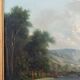 19th century Italian painting, lake scene