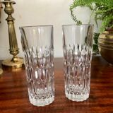 Six verres en cristal taillé