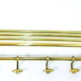 Vintage brass coat rack