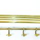 Vintage brass coat rack