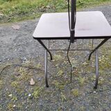 Floor lamp of the 50s magazine holder and tablet reader lamp formica