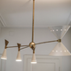 Mid-century italian asymmetrical ceiling lamp