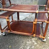 Serving rattan trolley L80