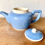 Cafetière ancienne Digoin bleu ciel
