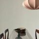 Dining table / tubular and modernist desk in chrome metal
