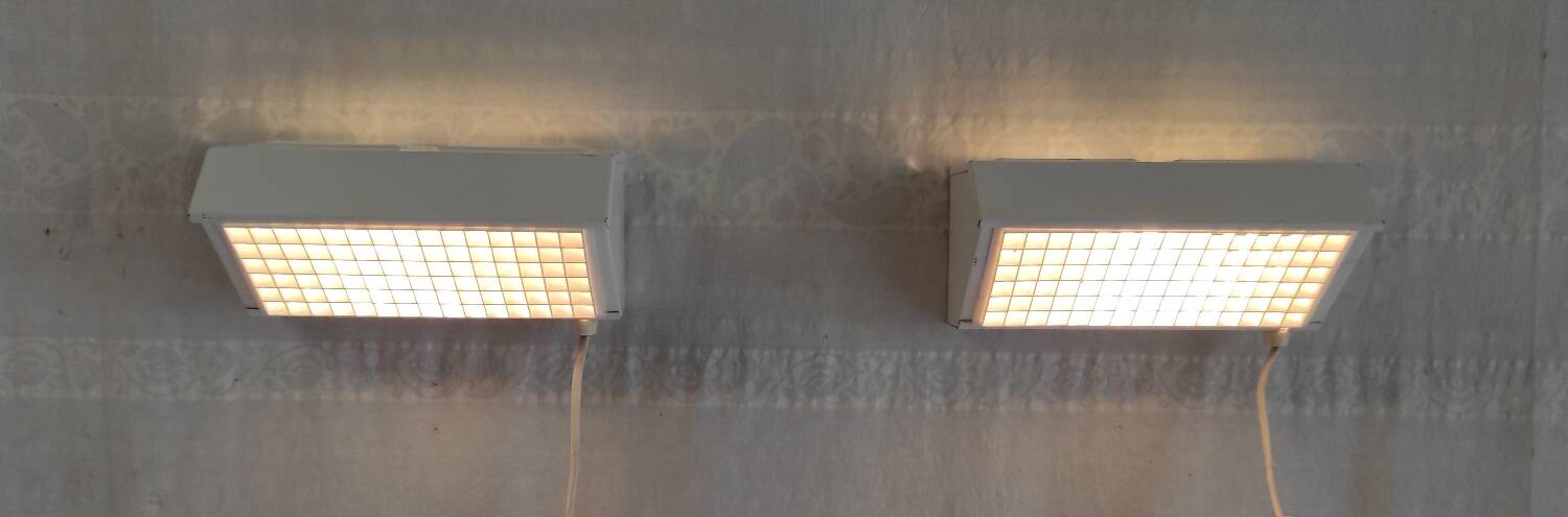 Industrial style wall lights by Ikea - 80s