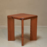 Solid pine stool 1970s