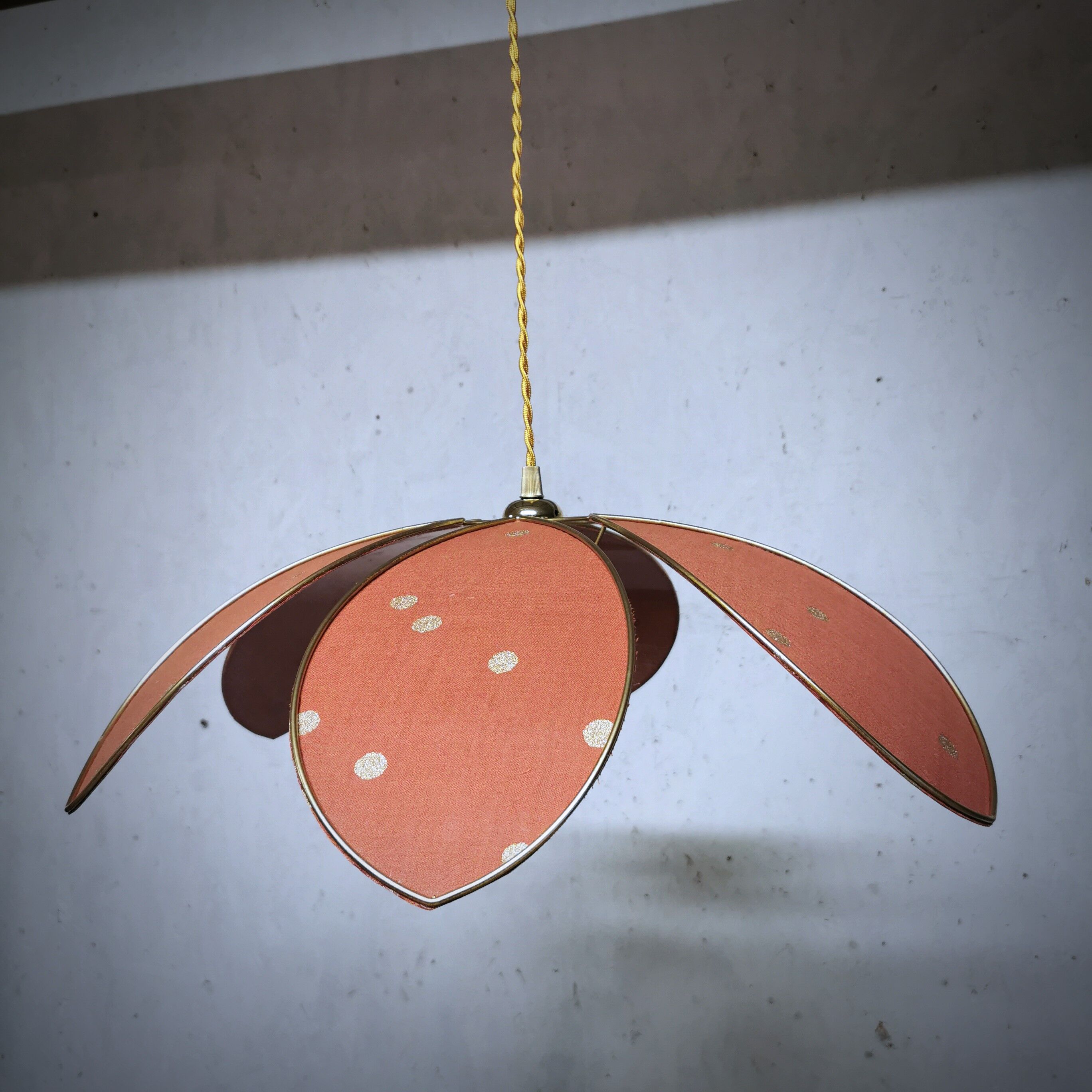 Pair of flower lampshades