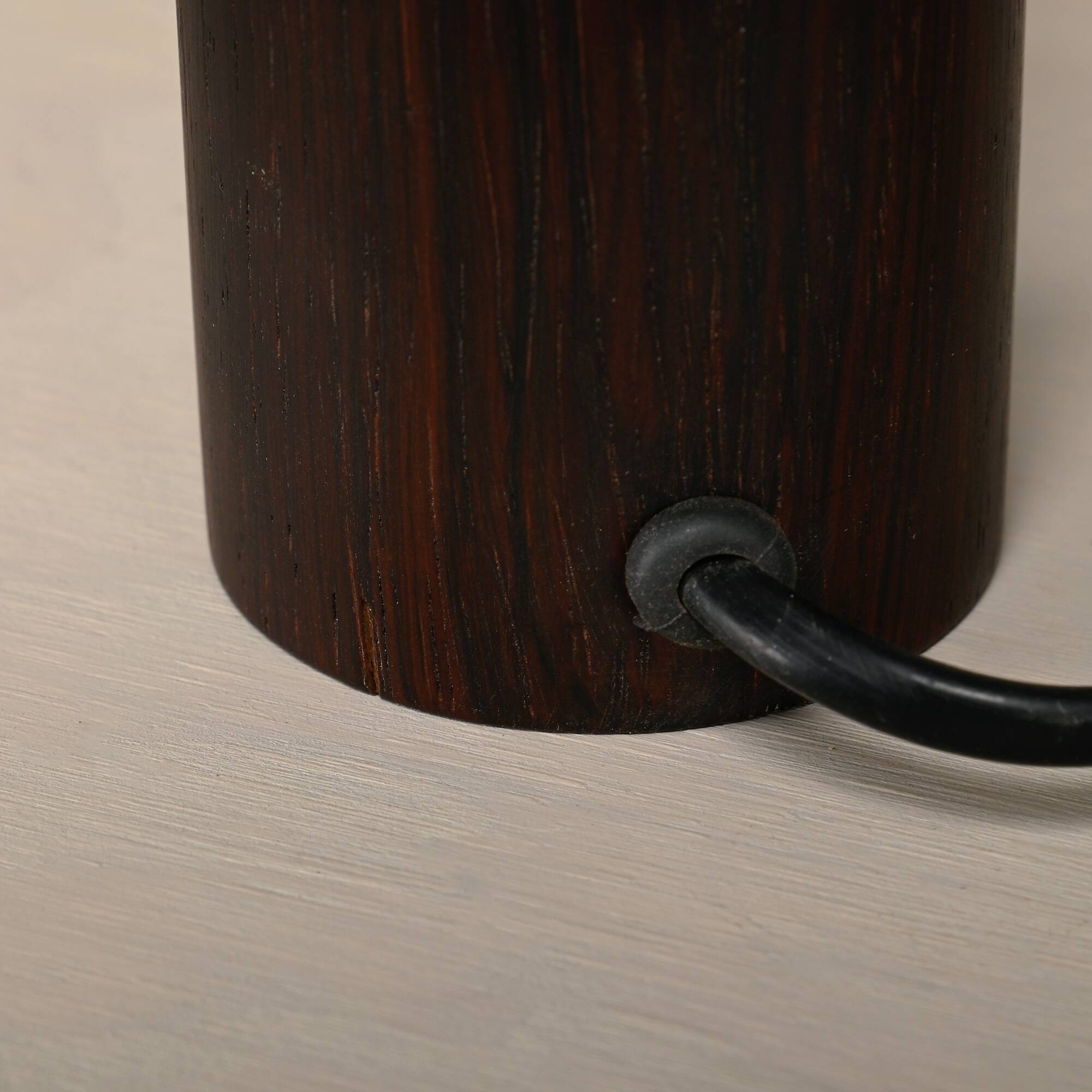 Scandinavian Rosewood Table Lamp, Denmark 1960s
