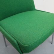 Chaise des années 1960 vert et chrome de Mauser