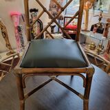 Table set & 4 rattan chairs from 1980
