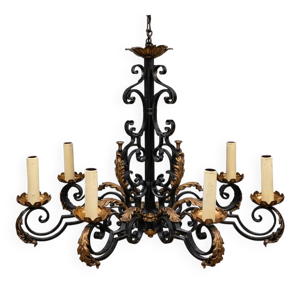 Lustre en fer forgé - style