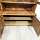 Multifunctional, modular shelving unit/wall system, teak, Denmark, 60s/70s