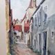 Tableau aquarelle ruelle