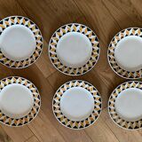 Set of 6 “Chad” model dessert plates