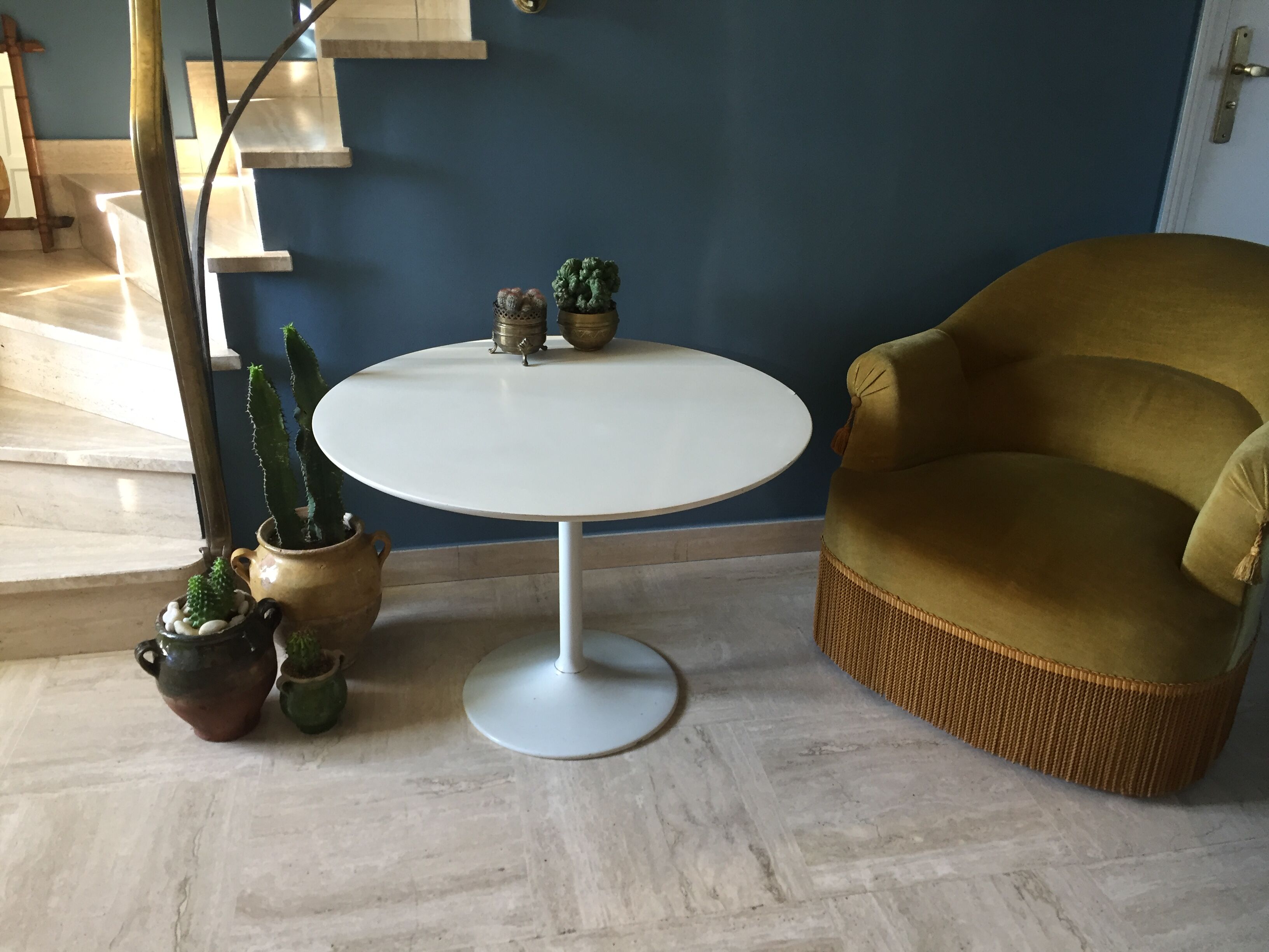 Table basse tulipe Opal Mobel vintage 1950
