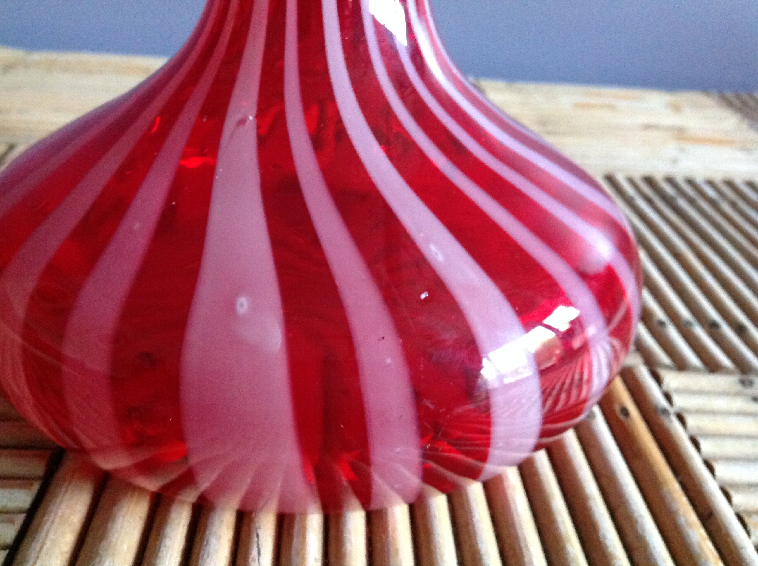 Vintage striped carafe