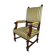 Neo-Renaissance walnut armchair with lion heads, circa 1880