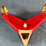 Art Deco ceramic wall light from the 1950s-60s.