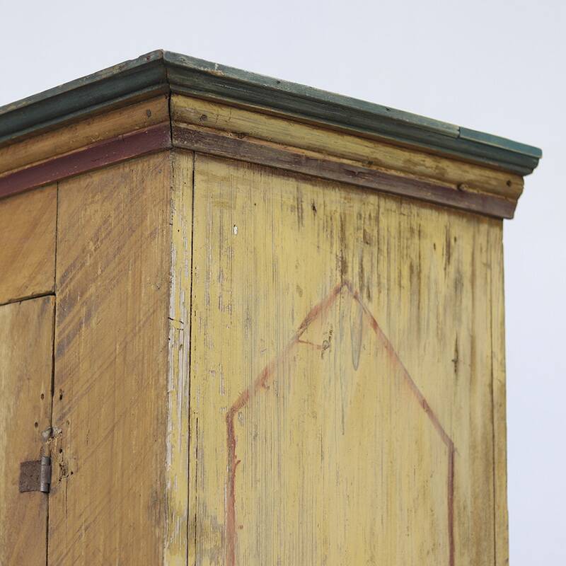 Bridal wardrobe in antique painted folk art
