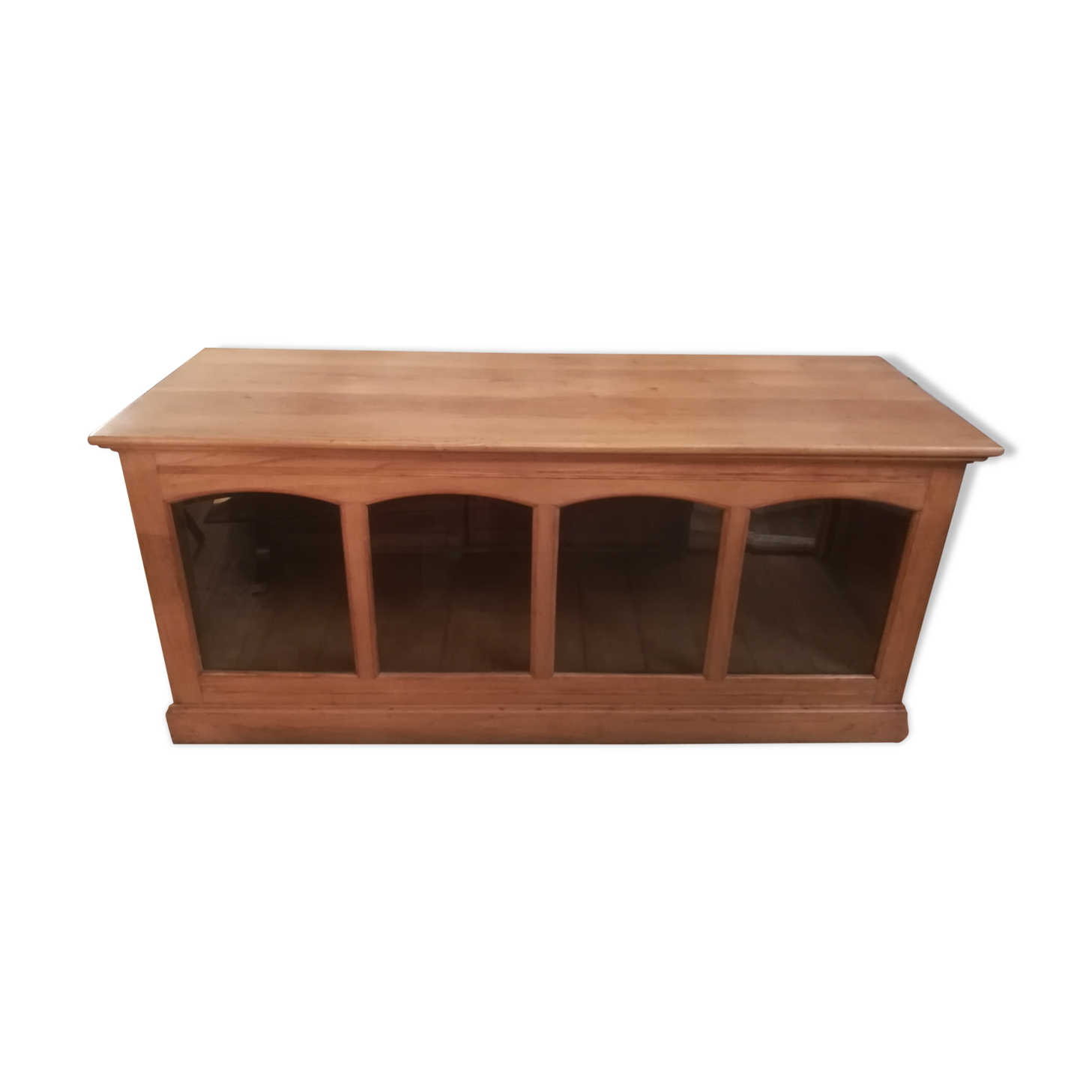 Art deco showcase counter in elm