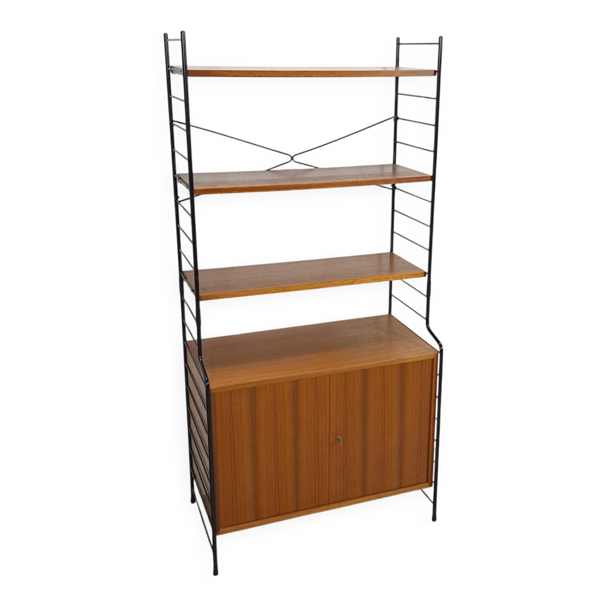 WHB teak design modulaire kast met drie planken