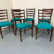 Chaises de salle à manger en teck de style danois du milieu du siècle par Cees Braakman pour Pasto