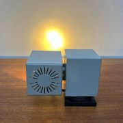 Mid-century minimalist cube wall table lamp 6015 by Kaiser, 1960
