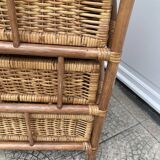 Vintage rattan chiffonier
